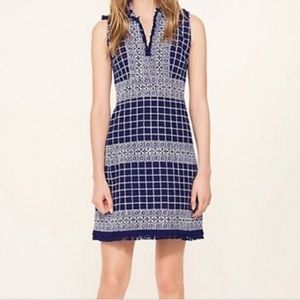 Tory Burch Navy and White Dress